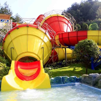 गुणवत्ता  Funny Outdoor Park Water Slide Fiberglass Tantrum Valley For 480 Riders Per Hour कारखाना