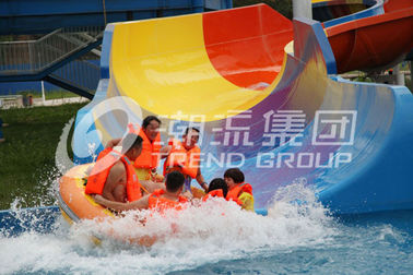 Customized Super Tornado Fiberglass Water Slides 14.6m Platform Height for Themed Water Park