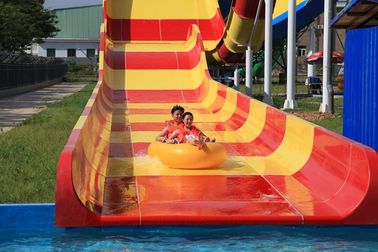 304 Stainless Steel Fiberglass Water Slides High Capacity 13m Platform Height / Aqua Park