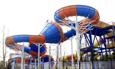 Customized Carbon Steel Structure Water Slides for Adventure Water Park