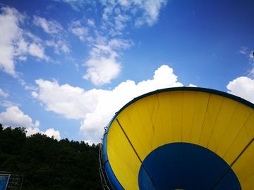 Aqua Park Equipment , Colorful Fiberglass Water Slide for Giant Aqua Park / customized Water park Slide
