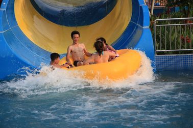 FRP Aqua Water Theme Parks For Adult / Customized Tornado Slide 16m Platform Height