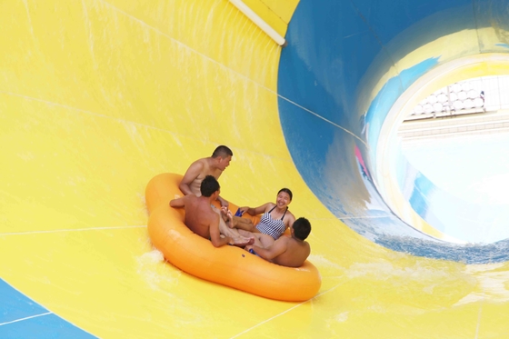 Customized Adults Fiberglass Water Park Tornado Slide 14.6m Height for Water Park