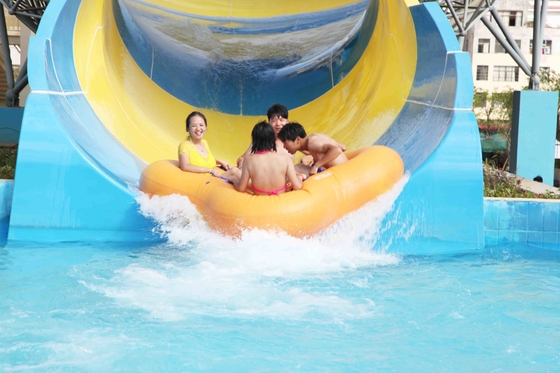 Customized Adults Fiberglass Water Park Tornado Slide 14.6m Height for Water Park