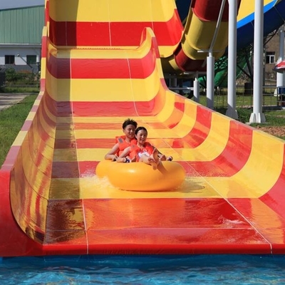 Giant Customized Boomerang Fiberglass Water Slides Outdoor Amusement Water Park