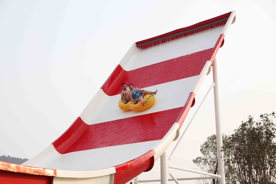 Giant Aqua Park Equipment Exciting Swwiming Pool Fiberglass Waterslides For Kids