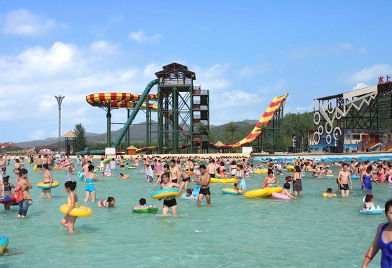 Fiber Glass Aqua Park Equipment , Water Park Attractions for Hotel Project