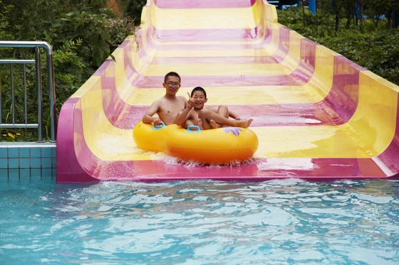 Giant Water Park Equipment Exciting Swwiming Pool Fiberglass Water Slides For Adults in Themed Water Park