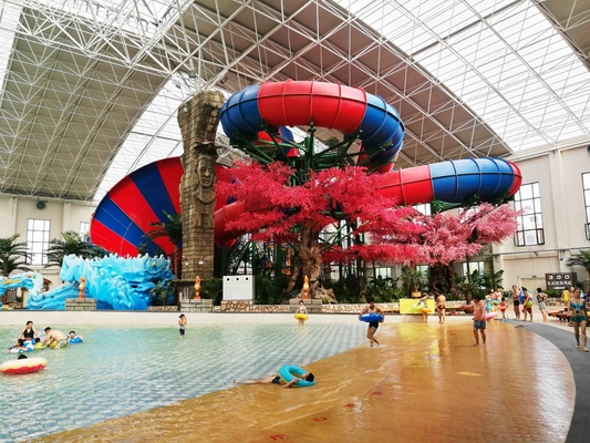 Aqua Park Adult And Children Tornado Water Slide Large Customized