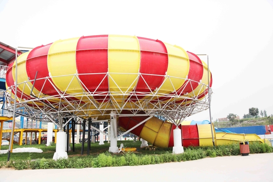 Aqua Park Equipment Space Bowl Water Slide With High Capacity 720 Riders / h