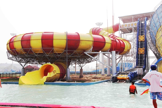 Aqua Park Equipment Space Bowl Water Slide With High Capacity 720 Riders / h