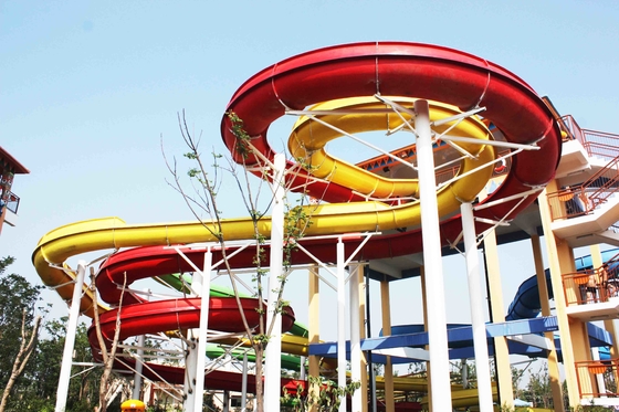 SGS Approval Huge Combined Theme Park Adult Water Slides In Water Parks