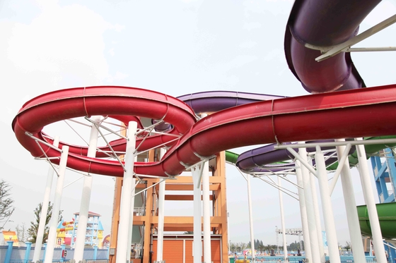 Hot Sale Custom Spiral Water Slides For Aqua Water Park in China