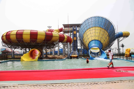 High Speed Fiberglass Water Slides for Adventure Amusement Waterpark