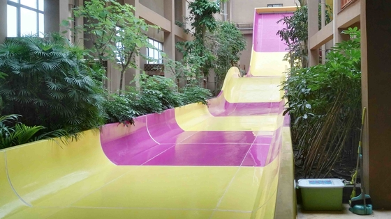 Giant Aqua Park Equipment Exciting Swimming Pool Fiberglass Waterslides