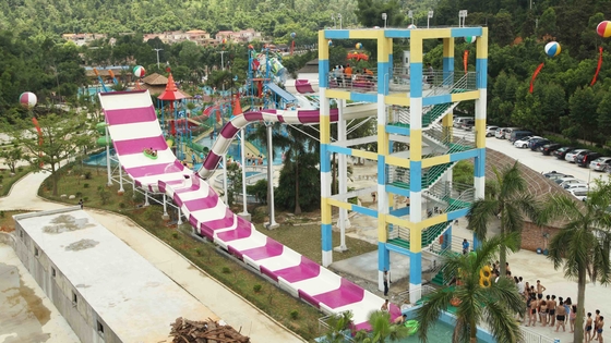 Giant Aqua Park Equipment Exciting Swwiming Pool Waterslides For Water Park