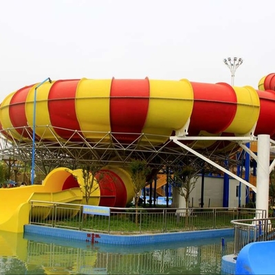 High Capacity Aqua Park Equipment Space Bowl Water Slide With 720 Riders / H