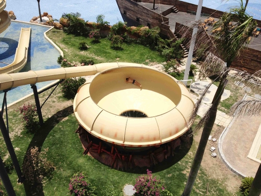 Adult Long Custom Water Slides , Space Bowl Water Slides 180riders/H Capacity