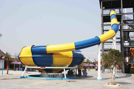 Kids Colored Commercial Water Slides With Galvanized Carbon Steel Frame
