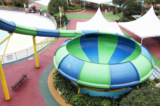 Theme Park Slides Space Bowl Water World Water Playground Equipment for Resorts / Hotel
