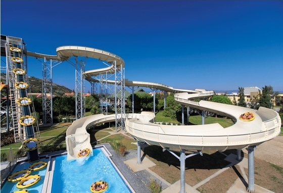 Durable Fiberglass Water Slide For Family Interacetive Water Fun In Aqua Park
