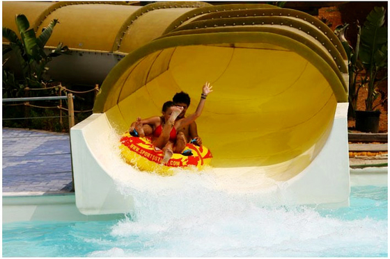 Galvanized Carbon Steel Custom Water Slides FPR Water Park Large Water Slides