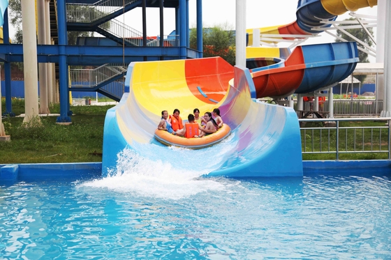 Galvanized Carbon Steel Custom Water Slides FPR Water Park Large Water Slides