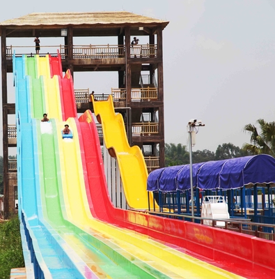 Theme Park Custom Water Slides Steel Structure For Hotel / Resorts Used