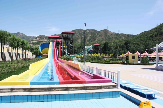 Large - scale Custom Family Water Slides with Galvanized steel Material