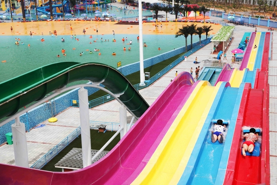 Professional Custom Water Slides , Commercial Rainbow Water Slide