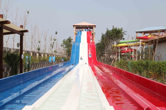 FPR Custom Water Slides OEM Extreme Water Slide With Steel Structure Material