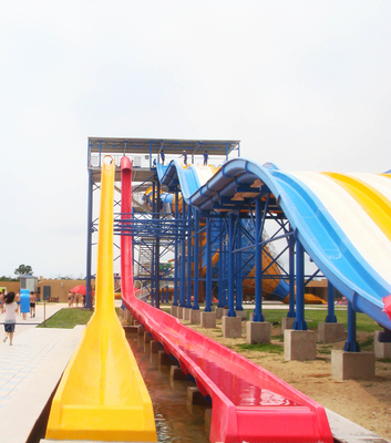 Speed Water Slide For Adults / OEM Tall Fiberglass Water Slides for Giant Water Park
