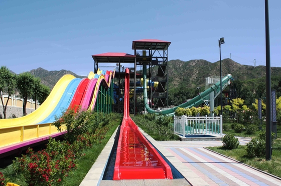 Speed Water Slide For Adults / OEM Tall Fiberglass Water Slides for Giant Water Park