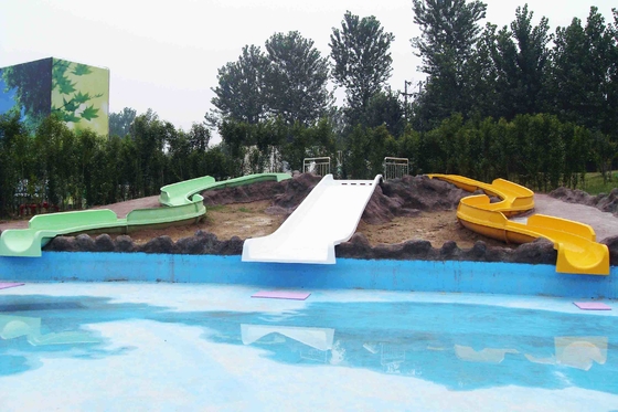 Commercial Playground Equipment Open Close Style Body Slides For Kids in Water Park