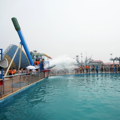Custom 12.5m Cannon Ball Steel Pool Water Slides For Water Park Equipment