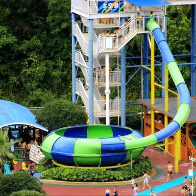 Large Aqua Entertainment Park Equipment / Theme Park Projects Construction Fiberglass Water Slide