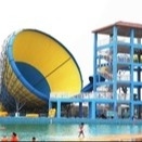Fiberglass Pool Slide Super Tornado Water Slide 14.6m Platform Height