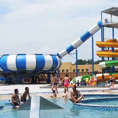 Customized Fun Aqua Park Fiberglass Water Slides Giant Space Water Slides for Water Project