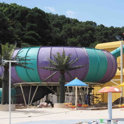 Customized Fun Aqua Park Fiberglass Water Slides Giant Space Water Slides for Water Project