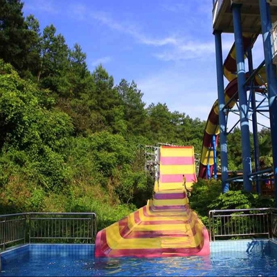 304 Stainless Steel Fiberglass Water Slides High Capacity 13m Platform Height / Aqua Park