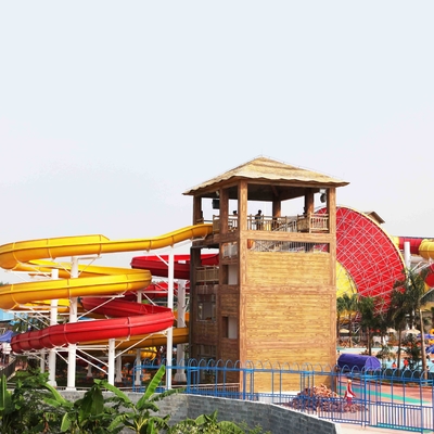 Galvanized carbon steel Custom Water Slides For Giant Outdoor Water Park