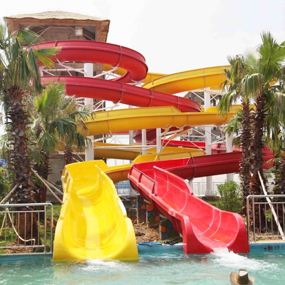 Galvanized carbon steel Custom Water Slides For Giant Outdoor Water Park