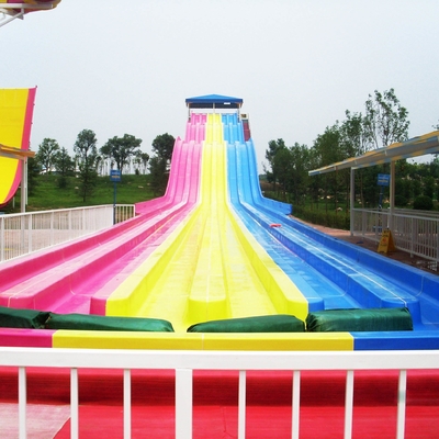 13m Rainbow Custom Water Slides For 6 Guests Per Time , Amusement Park