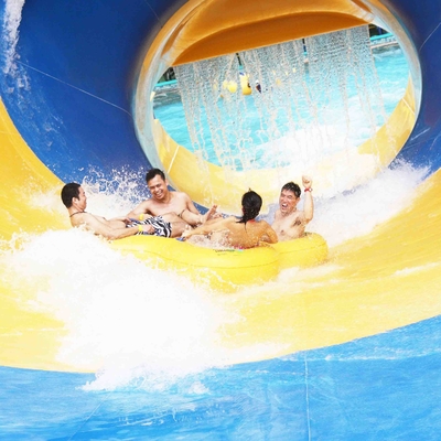 FRP Aqua Park Equipment For Adult , Customized Tornado Slide / Fiberglass Water Slide