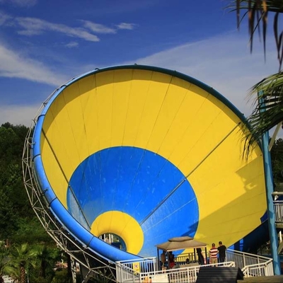 FRP Aqua Park Equipment For Adult , Customized Tornado Slide / Fiberglass Water Slide