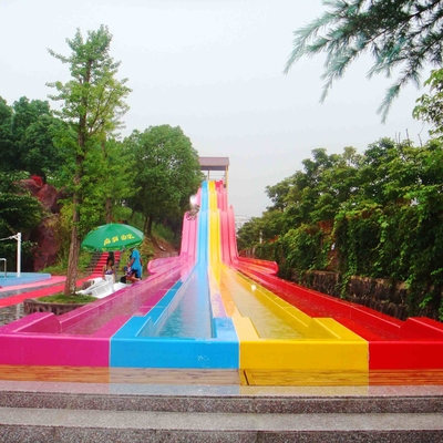 Theme Park Custom Water Slides Steel Structure For Hotel / Resorts Used