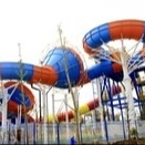 Galvanized Carbon Steel / Fiberglass Structure Tantrum Valley Water Slides For Family Games