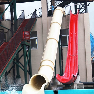 Galvanized Carbon Steel Custom Water Slides Raft Slide , 6-8mm Slide Body