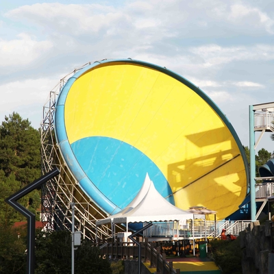 Huge Tornado Custom Water Slides Width 18.6m 42*60m For Family Riding