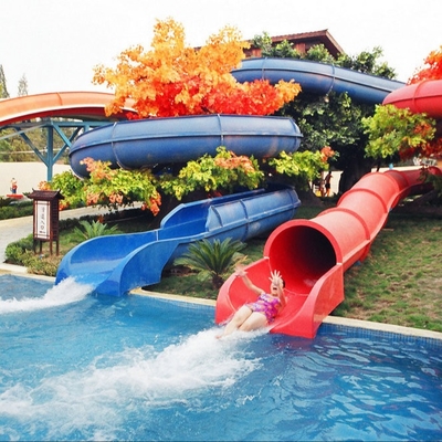 Commercial Playground Equipment Open Close Style Body Slides For Kids
